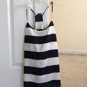 J.Crew Navy And White Tank Top